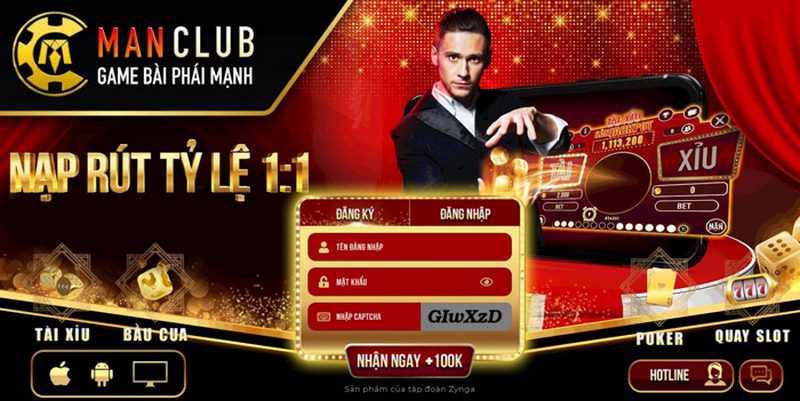 Đăng ký tài khoản chơi tại Man club