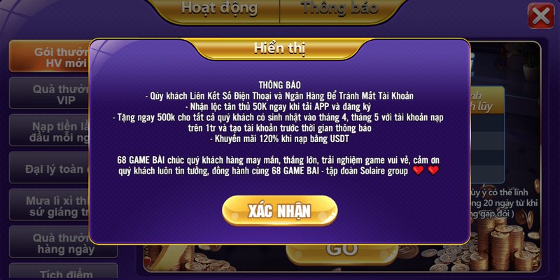 Số tiền nạp không đủ là lỗi thường gặp khi nạp tiền tại 68 game bài