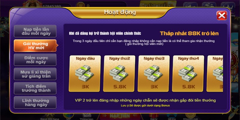 Lưu ý một số điều để không bỏ lỡ cơ hội nhận quà thưởng tại 68 game bài