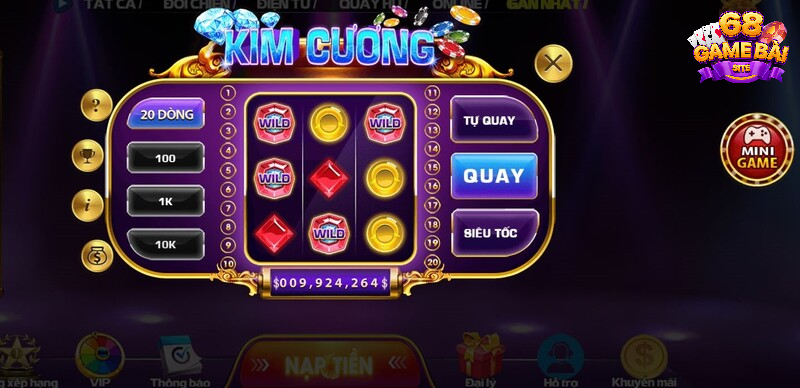 Game kim cương là siêu phẩm mini hấp dẫn nhất tại 68 game bài